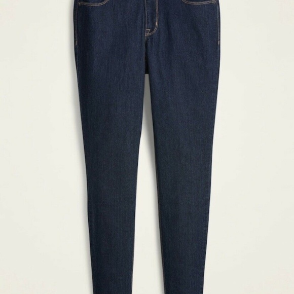 Old Navy Mid Rise Dark Wash Super Skinny 12 Short - Picture 3 of 4
